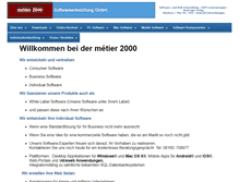 Tablet Screenshot of metier2000.de